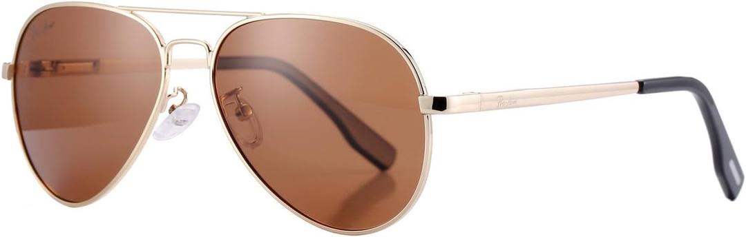 Pro Acme Polarized Aviator Sunglasses for Women Men, Petite Aviator Frame for Small Face Women Junior, 52MM