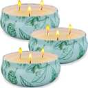 Citronella Candles Outdoor Large 3 Pack, 14 OZ Large Citronella Candle for Patio, 3 Wick Soy Wax Candle for Garden/Indoor/Camping, 240 Hours Burning Time atural Soy Wax Candles