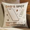 FUTEI Dad'Spot Throw Pillow Covers 18x18 Inch Set of 1 Christmas Holiday Home Decor for Couch Bed Living Room