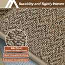 COSY HOMEER Hallway Runner Rug 2'x8' Non Slip Washable Entryway Runner Rugs Absorbent Stain Resistant Carpet Rug Runners for Hallways,Entrance and Laundry Room,Taupe