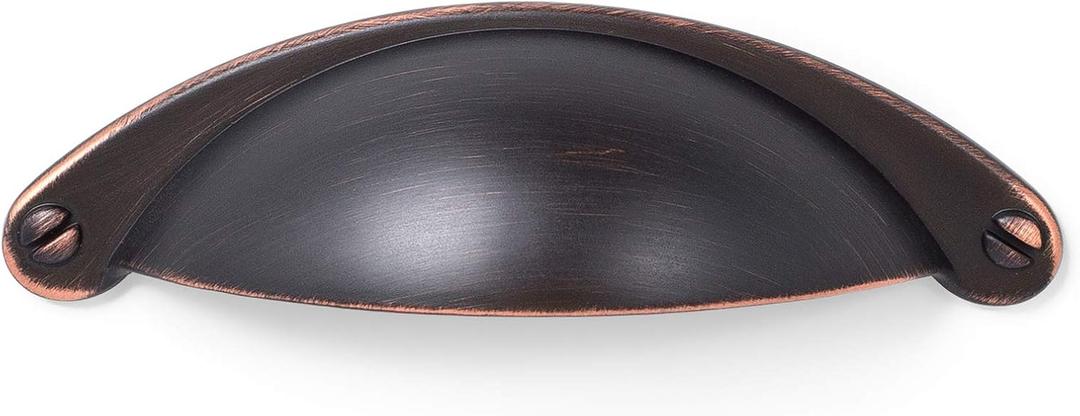 BIRDROCK HOME Decorative Handle Pull - Oil Rubbed Bronze - 25 Pack - 2.5 Inch Kitchen Cupboard Furniture Cabinet Hardware Drawer Dresser Pull