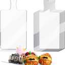 10 Set Acrylic Cutting Boards for Kitchen Clear Cutting Boards with Handle and Anti Slip Silicone Feet for Counter Countertop Protector Home Restaurant Party Supplies 