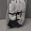 ATERCEL Waterproof Ski Gloves, Warm 3M Thinsulate Gloves, Touchscreen, for Men Women in Skiing, Snowboarding, Hiking (Small, White)