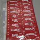 Fantasy Football Draft Board 14 teams 20 rounds Color Red And White