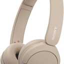 Sony WH-CH520 Wireless Headphones Bluetooth On-Ear Headset with Microphone and up to 50 Hours Battery Life with Quick Charging, Cappuccino