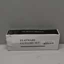 EWFEN 24-Piece Black Silverware Set with Steak Knives, Black Flatware Set for 4, Food-Grade Stainless Steel Tableware Cutlery Set, Mirror Finished Utensil Sets for Home Restaurant, Round Edge