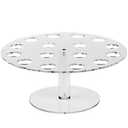 Ice Cream Stand, Eco-friendly 16 Hole Transparent Acrylic Party Ice Cream Cone Holder Birthday Decoration, Food Display Stands for Kids