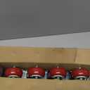 3 Inch Industrial Heavy Duty Swivel Caster Wheels with Brake,Set of 4 Safety Locking Casters,Load 1600lbs,Premium Polyurethane Wheels for Table,Trailer,Saw Table,Stage Toolbox,Bed,Corn Board