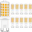 G9 LED Light Bulb Dimmable 4W (40W T4 Halogen Equivalent) Warm White 2700K 450 Lumens, G9 Standard Ceramic Bi-Pin Base LED Bulbs for Bedroom Living Room Chandelier Light Bulbs-10 Pack