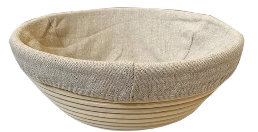 Banneton Bread Proofing Basket Banneton Basket Set Sourdough Proofing Basket Round Proofing Bowls Handmade Rattan Baskets and Liner, set of 1