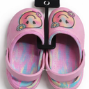 Smiley Face Size 13 Pink Children's Clogs Slip-on Slides Non-Slip Beach