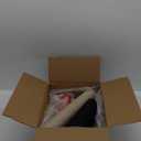 Amazon Basics Cat Scratcher - Indoor Classic Single Cat & Kittens Scratching Post with Brush, Small (16.5" H) - Beige