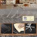 Office Chair Mat for Low Pile Carpet with Lip, 48" x 60" Clear Plastic Floor Protector, Heavy Duty Desk Chair Mat for Rolling Chairs, Smooth Glide Computer Mat for Home Office