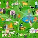 Jigsaw Puzzles for Adults 500 Pieces, Park Party of Dogs Puzzle, Challenging Funny Game with Family Friends