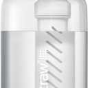 LifeStraw Go Series BPA-Free Water Filter Bottle for Travel and Everyday Use, Removes Bacteria, Parasites and Microplastics, Improves Taste, 1L Clear