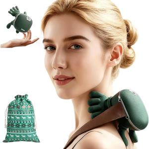 Neck Massager 2025with Heat Shiatsu Shoulder & Cervical Massager,Wireless Electric Neck and Back Massager for Pain Relief deep Tissue Massage-Green.