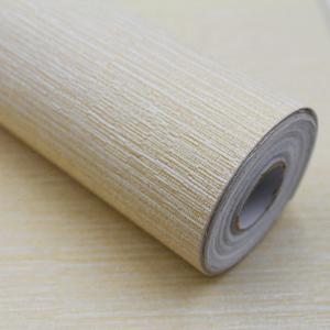 Premium Wall Paper Peel and Stick Modern 17.7" X 196"- Extra Thick, Durable & Luxurious - Textured Grasscloth Peel and Stick Wallpaper for Bathroom, Bedroom, Furniture (Beige)