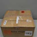 zesthome 9ft Round Rugs for Living Room, Non-Slip Washable Round Area Rugs, Ultra-Thin Large Circle Rugs, Soft Low Pile Rug for Bedroom, Kitchen - Vintage Stain Resistant Round Rug (Orange,9'x9')