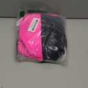 Blooming Jelly Women's Tummy Control Swimsuits Slimming One Piece Bathing Suit Ruffle Wrap V Neck Swimwear (Medium, Hot Pink and Black)