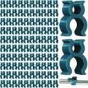 Geetery 3/16" Wire Frame Christmas Light Clip 3/16" Christmas Mini Deer Light Clip Outdoor for Metal Reindeer Xmas Outside Decoration(Green,250 Pcs)