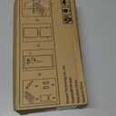 Caumic Minimalist Sink Caddy, Rustproof Sponge Holder for Kitchen Sink with 304 Stainless-Steel Brush Holder, Countertop Rack Organizer with Raised Ridges & Silicone Drain Tube (Black, Large)