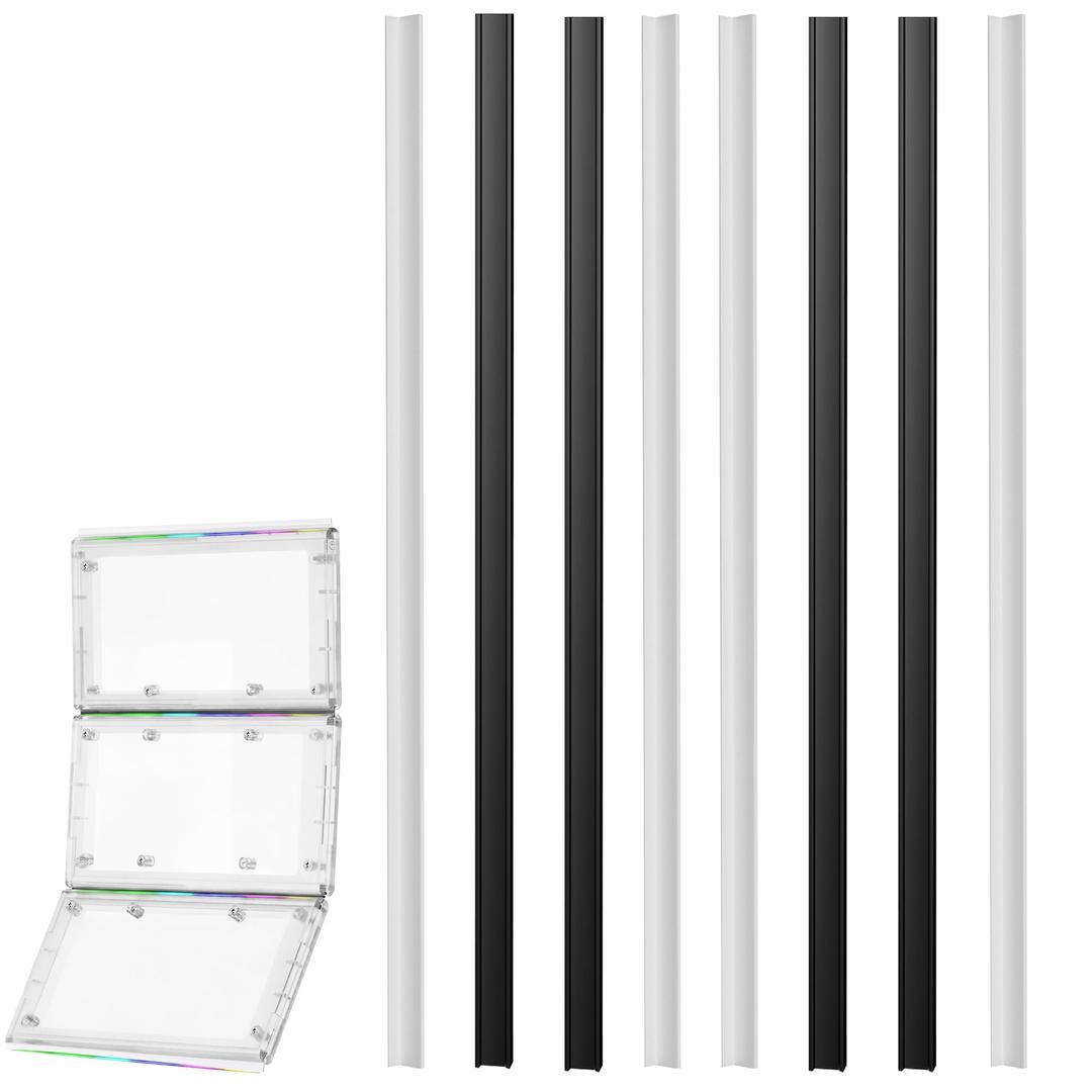 8Pcs Replacement Rubber Strips Compatible with Ideal Pet Products Air Seal Pet Door 10.25" x 15.75" Flap （Large）