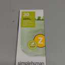 simplehuman Code Z 30 Count, Genuine Custom Fit Liner, Compostable Trash Bags in Dispenser Packs