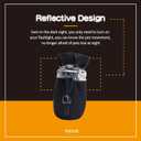 Dog Shoes Dog Boots & Paw Protector, Anti-Slip Sole Winter Dog Booties with Reflective Straps Dog for Small Medium Dogs 4PCS (Black, Size 3: 1.37"(Width))