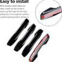 Door Handle Covers Trim Compatible with 11th Gen Civic Accessories, for Honda Civic 2022 2023 2024 2025, Accord/CR-V/HR-V 2023 2024 2025 with Smart Auto Lock - Glossy Black Car Decoration