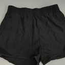 Girls Athletic Shorts with Liner Quick Dry Running Soccer Shorts with Zip Pockets for Kids Active Sports Volleyball (13-14 Years, Black)