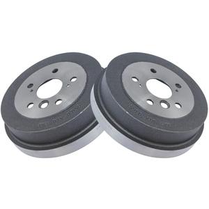 TRQ Rear Brake Drum Pair Set for 1992-2006 Toyota Camry / 1999-2003 Toyota Solara
