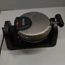 BLACK+DECKER Flip Waffle Maker, WM1404S, 7" Round Belgian Waffles, Ready Light Indicator