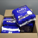 LivDry Adult Incontinence Underwear, Overnight Comfort Absorbency, Leak Protection (XXX-Large (44 Count))