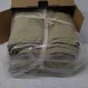 LBRO2M 100% Linen Sheet Set King Size,Bed Sheets 4 Piece Sets,Solid Color Natural Flax Bed Sheets Soft Breathable Bedding,16" Deep Pocket,All Season (King, Green)