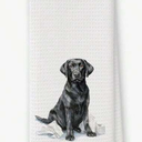 QZQE Funny Labrador Gifts Bathroom Hand Towels, Dog Bathroom Decor, Gifts for Labrador Lovers Dish Tea Towels, Kids Bath Room Washroom Toilet Decorative Hand Towel 16x24 Inch