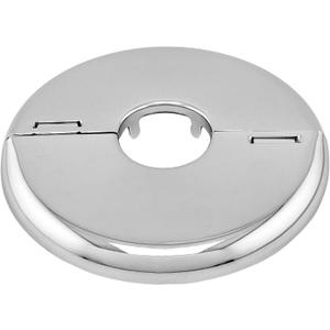 Retrofit Fire Sprinkler Escutcheon Cover Plate 1/2" IPS - Flat 2 Piece Stainless Round Split Flange for Easily Covering Gaps Between Fire Sprinkler Pipe and Ceiling or Wall - 4 PK