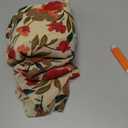 BLENCOT Womens Casual Boho Floral Printed V Neck Short Sleeve Long Evening Dress Ruched Cocktail Party Maxi Wedding Dress (Apricot)