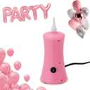 Kasumue Balloon Pump Electric Air Pump for Long Balloon Inflator Blower Machine for Birthday Party Celebration Balloons Decorations for Foil Twisty Animal Balloons (pink)