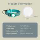 Tactical Dog Outdoor Positioner, Tracker for Pet Only iOS System, Smart Location Tracking Tactical Collar, Map Reality, Works Worldwide with Any Collar, No Other Fees, Forest Green