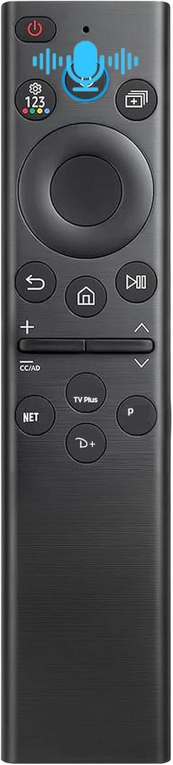 Replacement for Samsung TV Remote with Voice Control, BN59-01385A Compatible with Most 2018 to 2024 Samsung Remote Control for Smart TV Crystal UHD QLED The Frame QLED 4K 8K Smart TVs (with Voice)