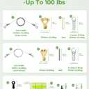 Picture Hanging Wire Kit Heavy Duty, 70PCS Picture Hanging Kit for Large Frame/ Mirror up to 50lbs/ 100lbs, including Adjustable Picture Wire, Hooks, D Rings, Frame Backing Clip, Mini Level