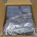 Madison Park Blanket Gauze 100% Cotton Soft & Breathable 3 Layers Lightweight Summer Cover, All Seasons, Cozy & Lofty for Bed, Couch and Office, Blue, King(108"x90")