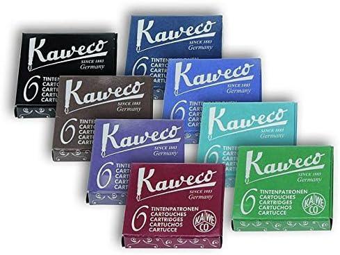 Kaweco Fountain Pen Ink Cartridges short, 8 colors, 8 x 6 pieces