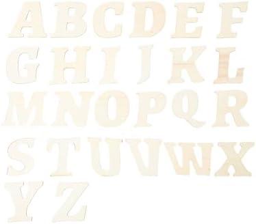 8 Inch 84 Pieces Wooden Unfinished Letters Wood Surface Alphabet Thin Wooden Letters for Crafts Wall Decor
