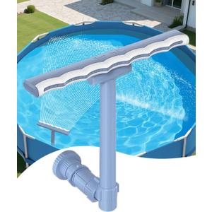 【2026 Upgrade】 Pool Fountain for Above and In-Ground Pools, 360° Adjustable Wide Waterfall Sprinkler with Extension Tube, Swimming Relaxation & Cooling 10-20 Degrees ﻿ ﻿ ﻿ ﻿