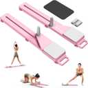 MERACH Pilates Board, Multifunctional Abdominal Plate, Detachable Ab Trainer Machine with Anti-Slip Design, Portable Pilates Reformer for Core Workouts, Home Gym Equipment for Women (Pink)
