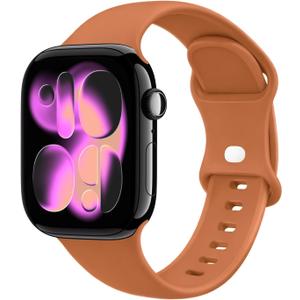 7 x STG Sport Silicone Bands Compatible with Apple Watch Band Ultra 3/2/1 49mm, Series 11/10 46/42mm, 9/8/7 45/41mm, SE 6/5/4 44/40mm, 3/2/1 42/38mm S/M M/L for Women Men