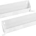Rev-A-Shelf Tip-Out Accessory Organizer Tray for Kitchen / Bathroom Drawers with Heavy Duty Tab Stops, 14 Inch, White, 2-Pack, 6562-14-11-52