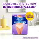 Always Discreet Essentials Adult Diapers for Women, Postpartum Essentials, Disposable Briefs, Unscented Incontinence Underwear Bladder Leak Protection, Size S/M, 56 Count
