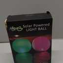 Solar Floating Pool Lights - Pack of 2 Solar Powered Color Changing 14-inch Balls - Float or Hang in Pool Garden Backyard Pond Party Decorations - Inflatable Wateproof (Multiple)